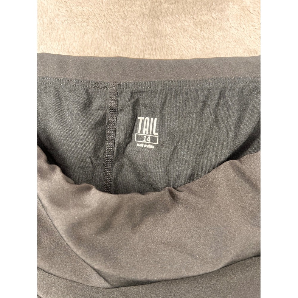Tail Tech Womens Golf Skort Black Ruffle Hem Performance Skirt Size 14 - Picture 5 of 9